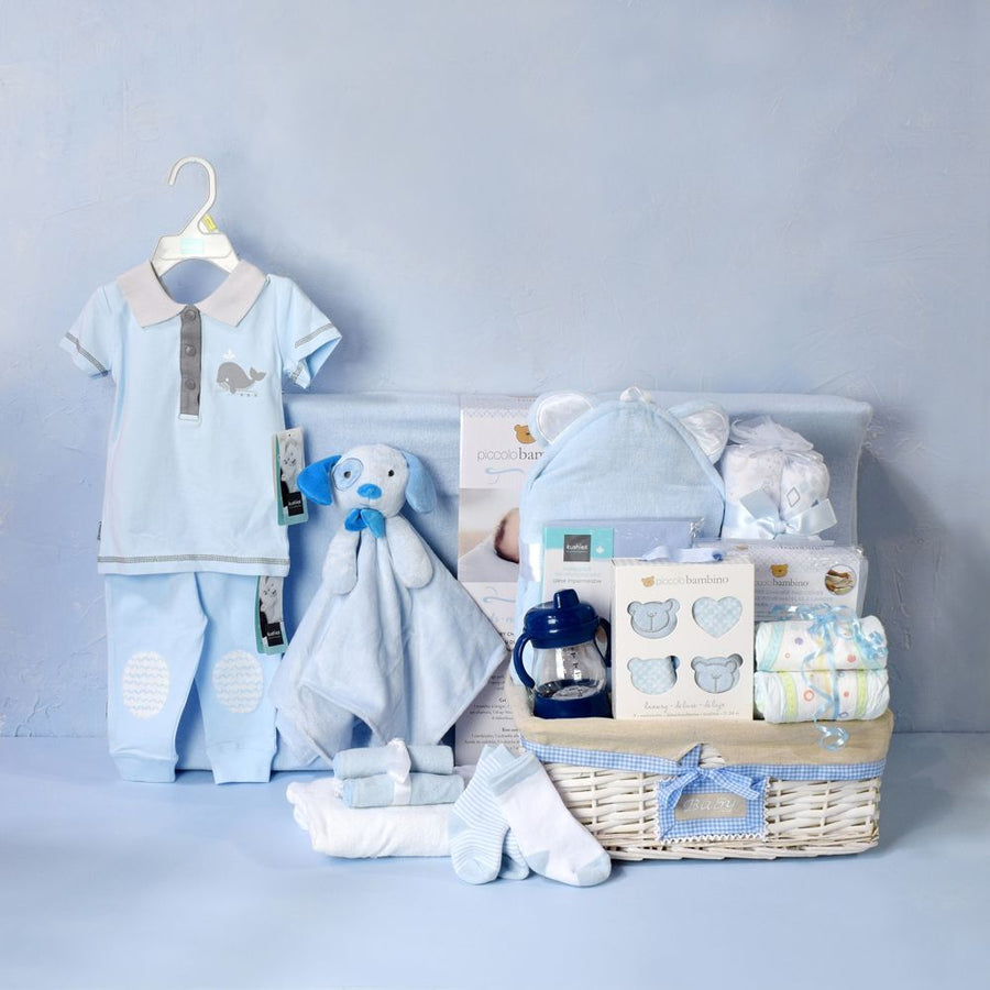The Deluxe Baby Boy Gift Basket
