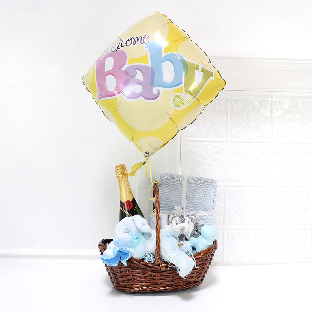Custom Baby Boy Gift Basket