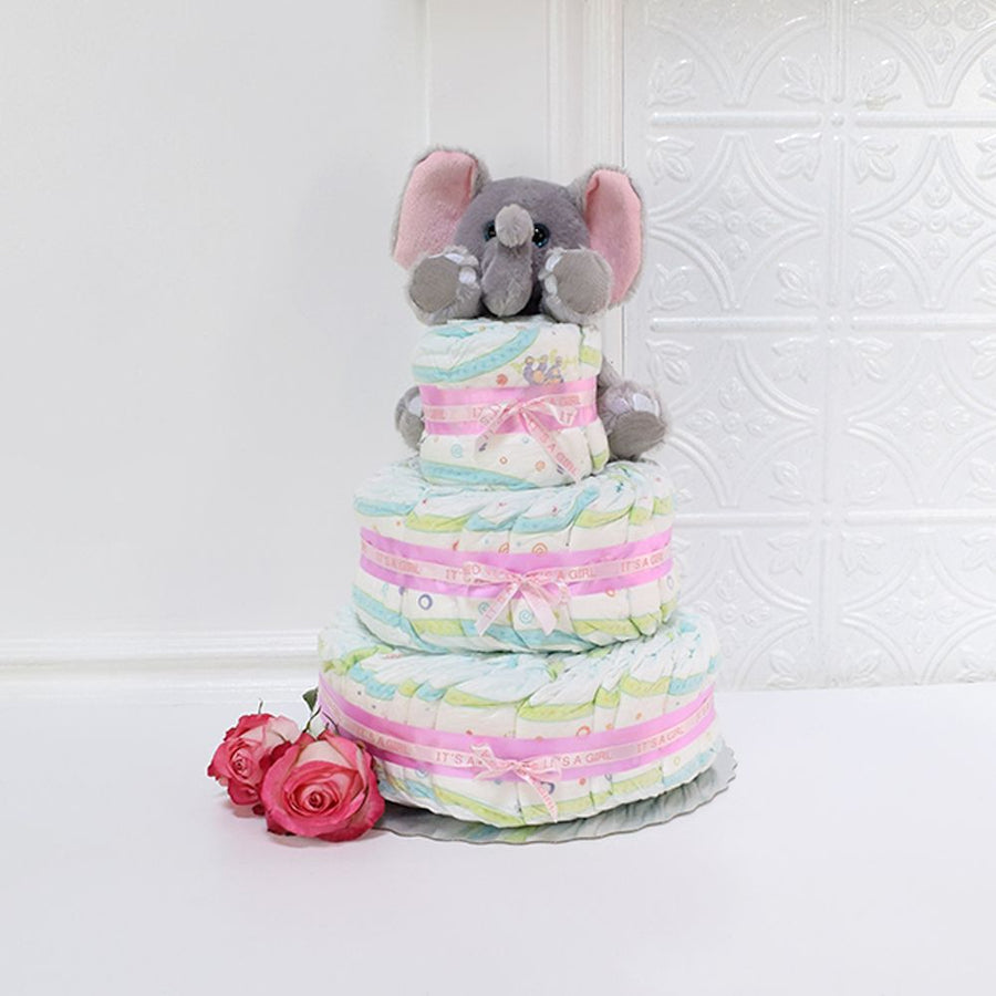 The Diaper Cake Baby Girl Gift