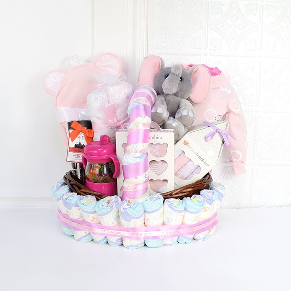 Little Princess Pink Gift Set, baby gift baskets, baby gifts, gift baskets
