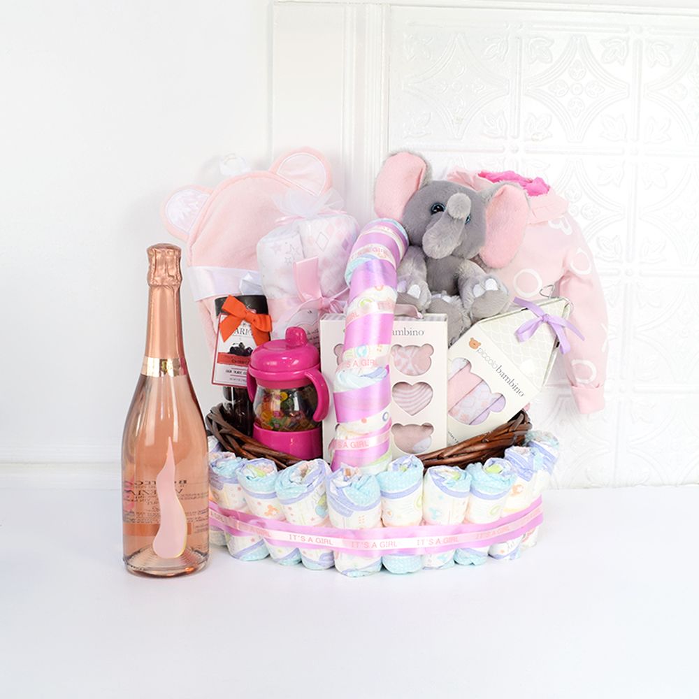 Pretty Little Rockstar Gift Set, baby gift baskets, champagne gift baskets