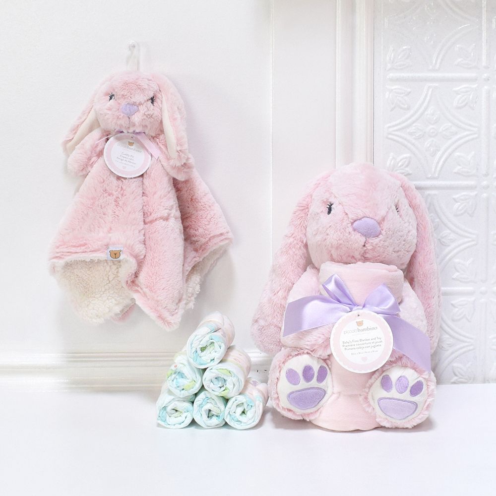 Bunny Basket for a Baby Girl, baby gift baskets, baby boy, baby gift, new parent, baby