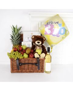 Growing Toddler Gift Set with Wine, baby gift baskets, wine gift baskets
